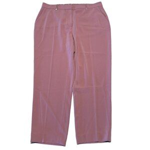 The Fold London Pink Adelaide Wide-Leg Trousers Stretch Tailoring Trousers Women